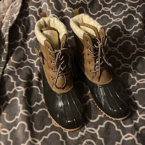 Sporto Brown and Black Lace Up Boots